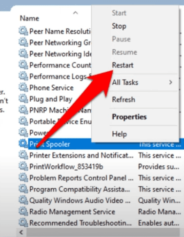 Reset Printer Spooler Manually Using Command Prompt